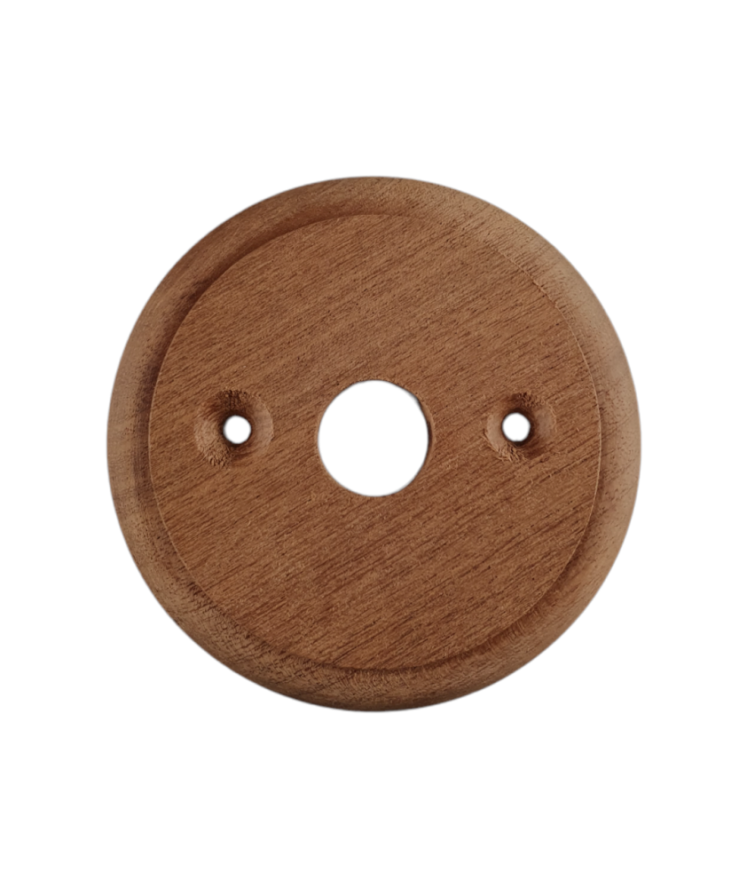 105mm Mahogany Wood Back Plate Lighting Fixture Backplate John
